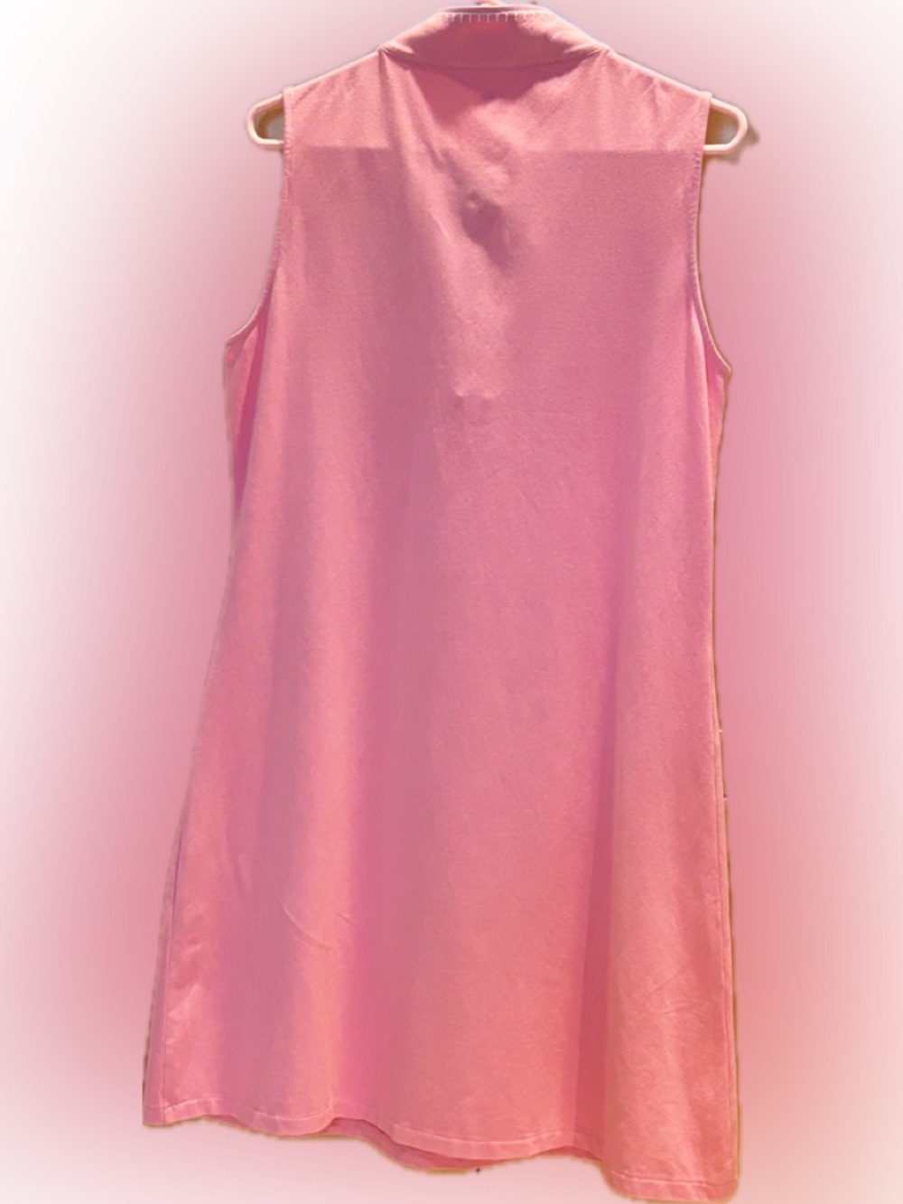 Spartina Serena Half Zip Pink Sleeveless Zip-Up Dress Large - Picture 5 of 12